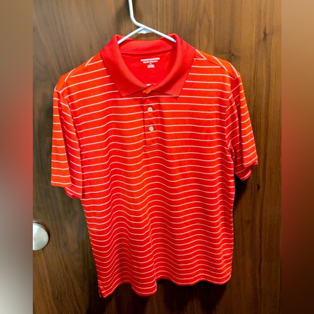 M - Red and White Striped Shirt